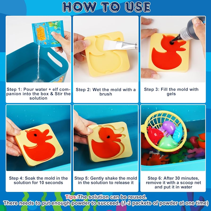 Sanlebi Aqua Fairy Zestaw żelów wodnych do zabawek DIY Water